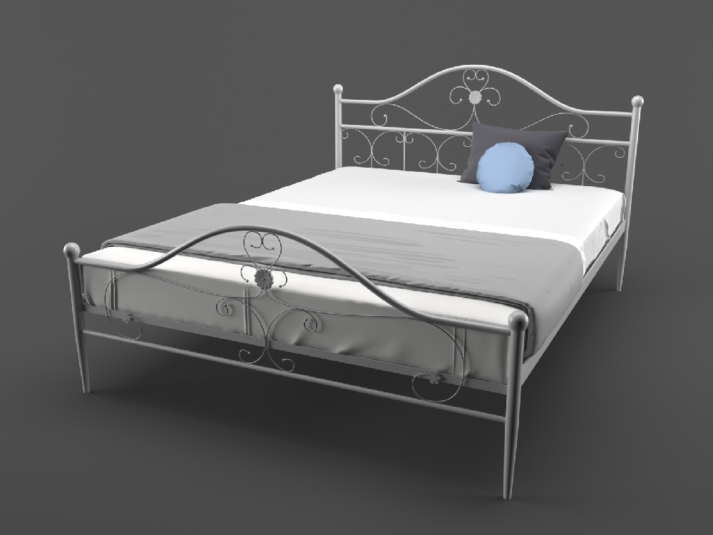 

Кровать MELBI Патриция 140 см x 190 см Белый