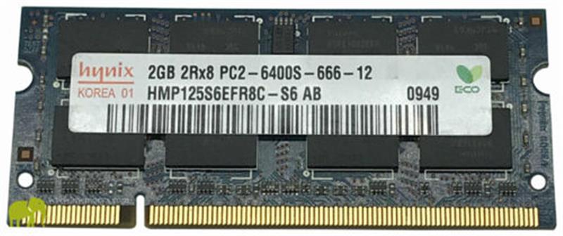 

Модуль памяти SO-DIMM 2GB/800 DDR2 PC2-6400 Hynix (HMP125S6EFR8C-S6) Refurbished