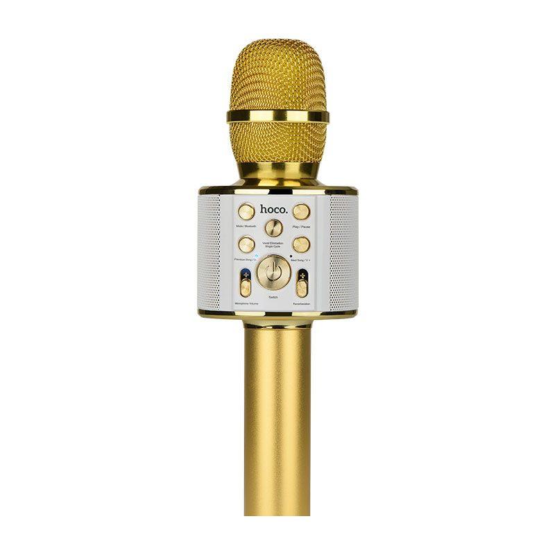 

Микрофон караоке HOCO BK3. Gold