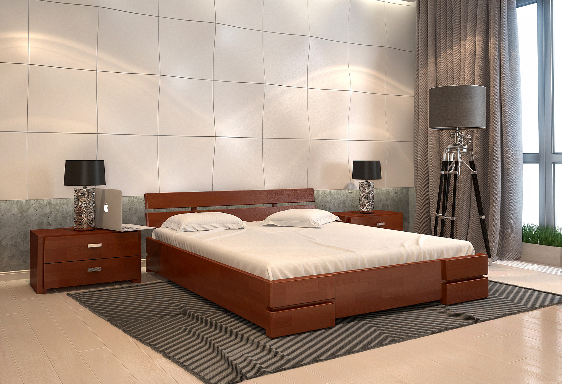 

Кровать Arbordrev Дали (120*200) сосна Яблоня локарно