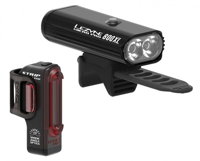 

Комплект света Lezyne Micro PRO 800XL / Strip черный