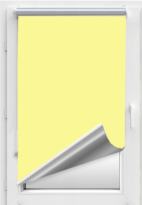 

Ролета Roll Star 80x200 см ВО Блэкаут солнцеотражающая Светло-желтая (7087)