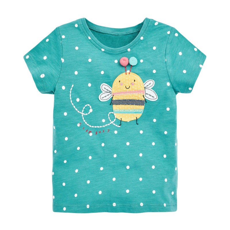 

Футболка для дівчинки Keep busy Little Maven (116 / 6 років) Бірюзовий