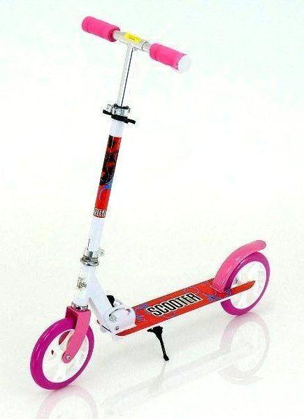 

Самокат Двухколесный Складной Scooter 460 Pink Руль регулируется в 3 положениях