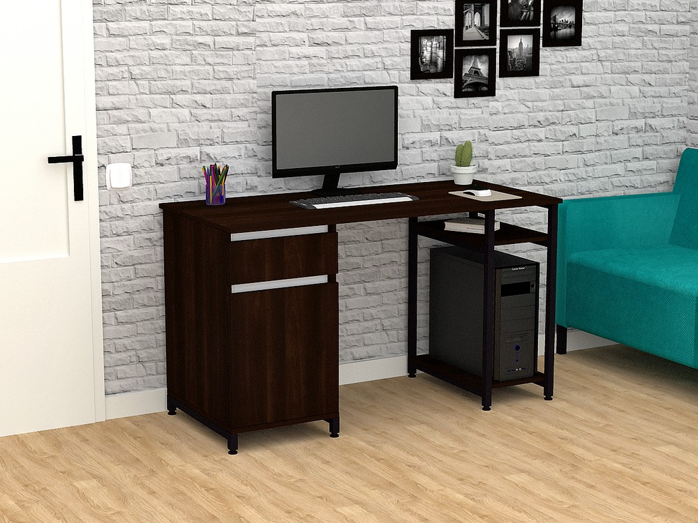 

Стол письменный FlashNika Loft СКЛ-5 130 орех болония
