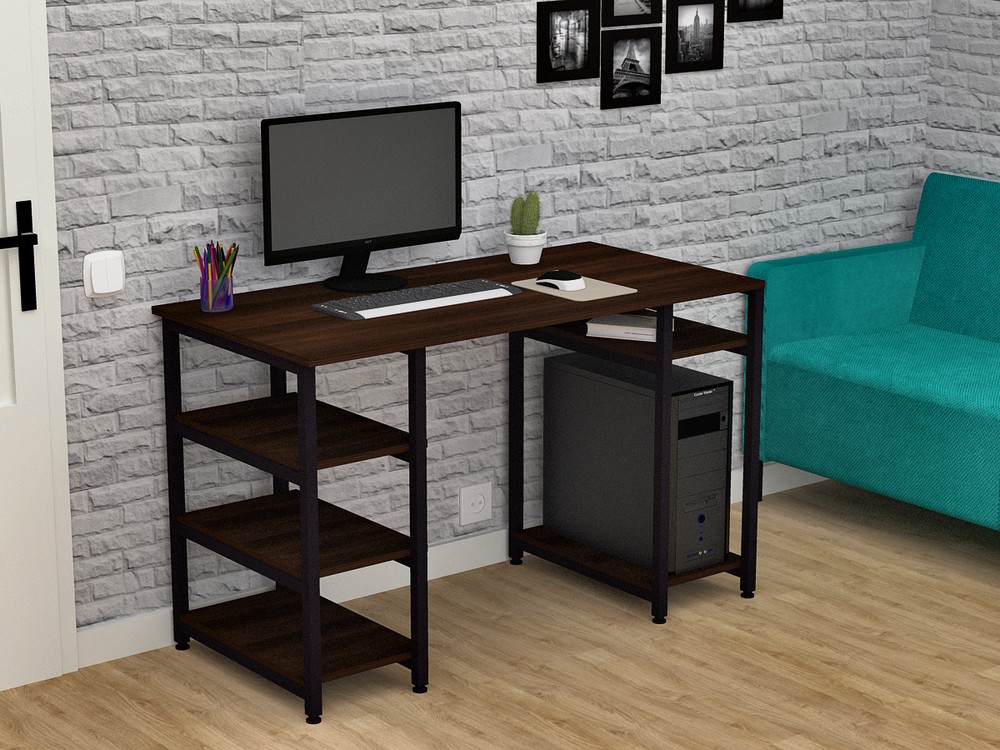 

Стол письменный FlashNika Loft СКЛ-2 130 орех болония