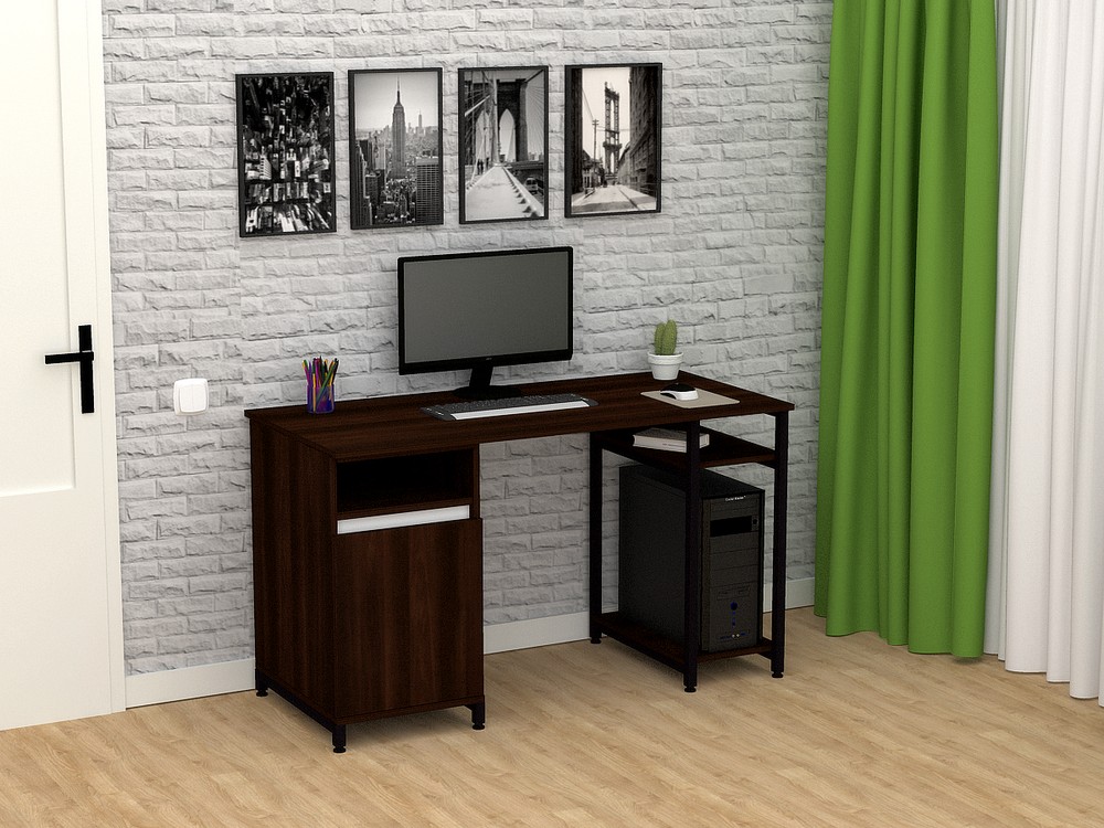 

Стол письменный FlashNika Loft СКЛ-4 130 орех болония