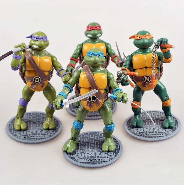 

Набор классических фигурок TMNT "черепашки ниндзя", 4в1, 15 СМ - NINJA TURTLES