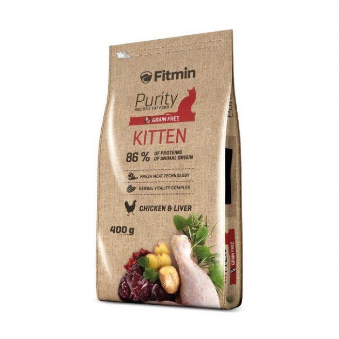 

Сухой корм ​​для котят, беременных и кормящих кошек Fitmin Purity Kitten 0.4 кг