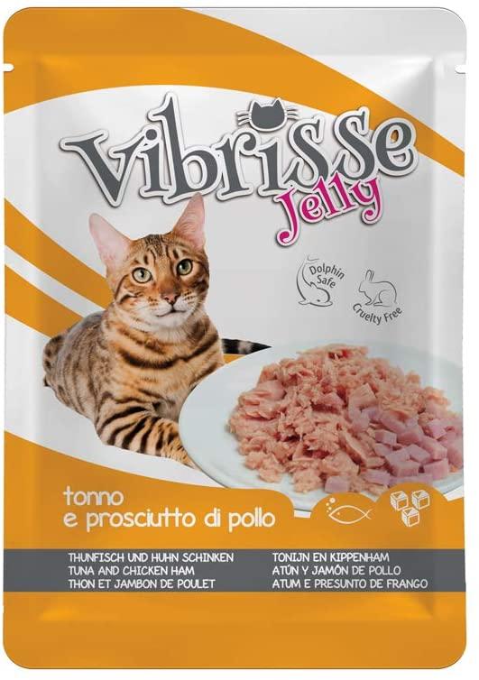 

Блок паучей для котов Croci VIBRISSE JELLY тунец и куриная ветчина в желе 18 шт * 70 г