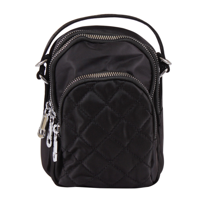 

Сумочка Luxury Leather Accessories из водонепроницаемого текстиля,33616.чёрная