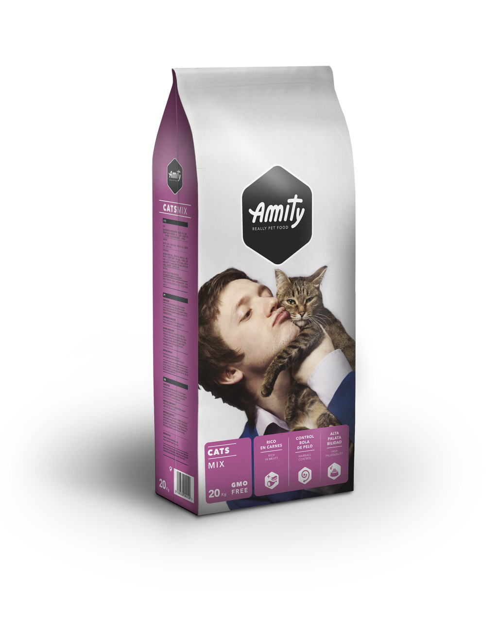 

Сухой корм для котов всех пород AMITY ECO Cat MIX, микс мяса 20 кг