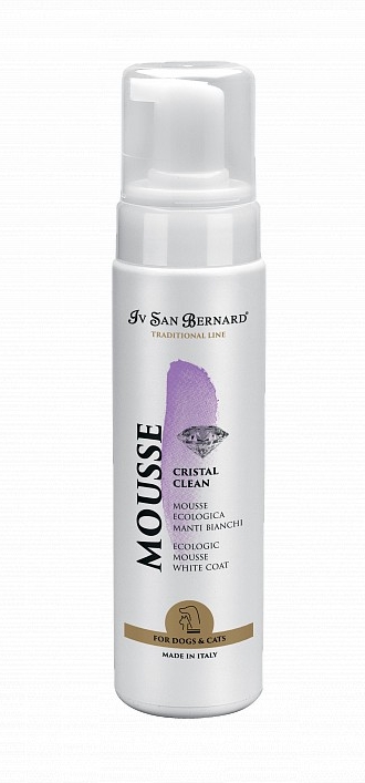 

Мусс для устранения желтизны шерсти Iv San Bernard Cristal Clean Mousse 250 мл