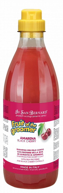 

Шампунь для короткой шерсти с протеинами шелка Iv San Bernard Black Cherry 1 л