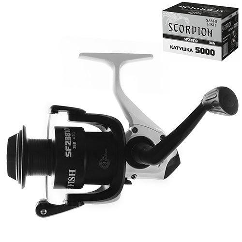 

Катушка рыболовная Scorpion 5000 3BB SF23810 с пластиковой шпулей