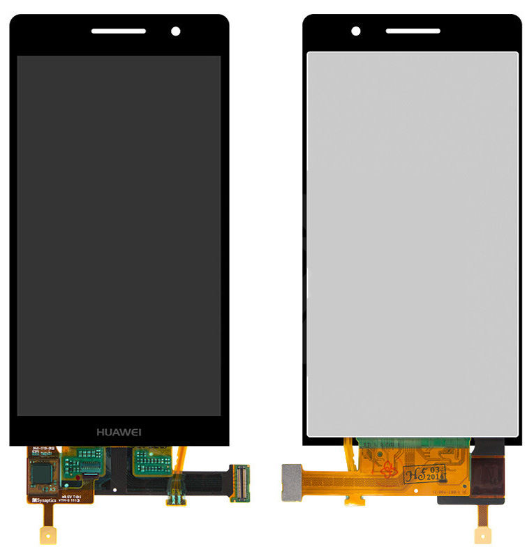 

Дисплей Huawei Ascend P6 U06 черный (LCD экран, тачскрин, стекло в сборе) High Copy