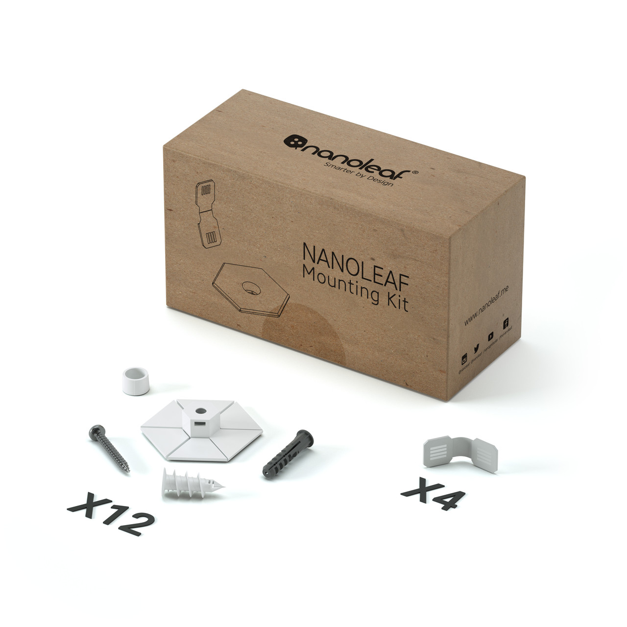 

Монтажный набор для светодиодных панелей Nanoleaf Light Panels Screw Mount Kit