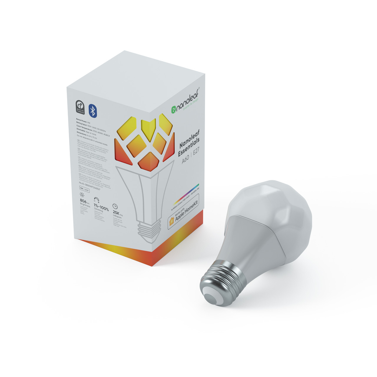 

Умная лампа Nanoleaf Essentials E27 9W