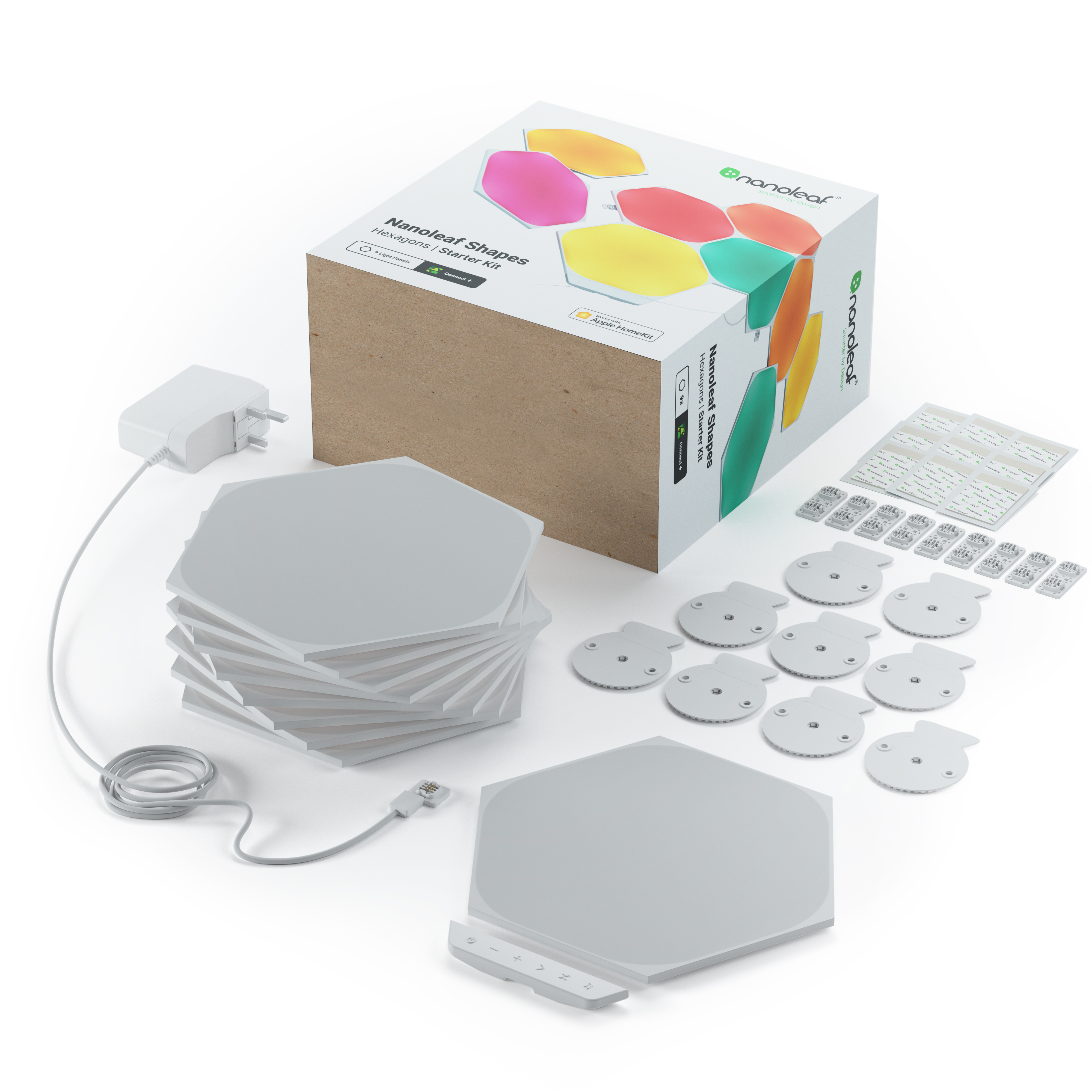 

Умная система освещения Nanoleaf Shapes - Hexagon Starter Kit - 9 шт.