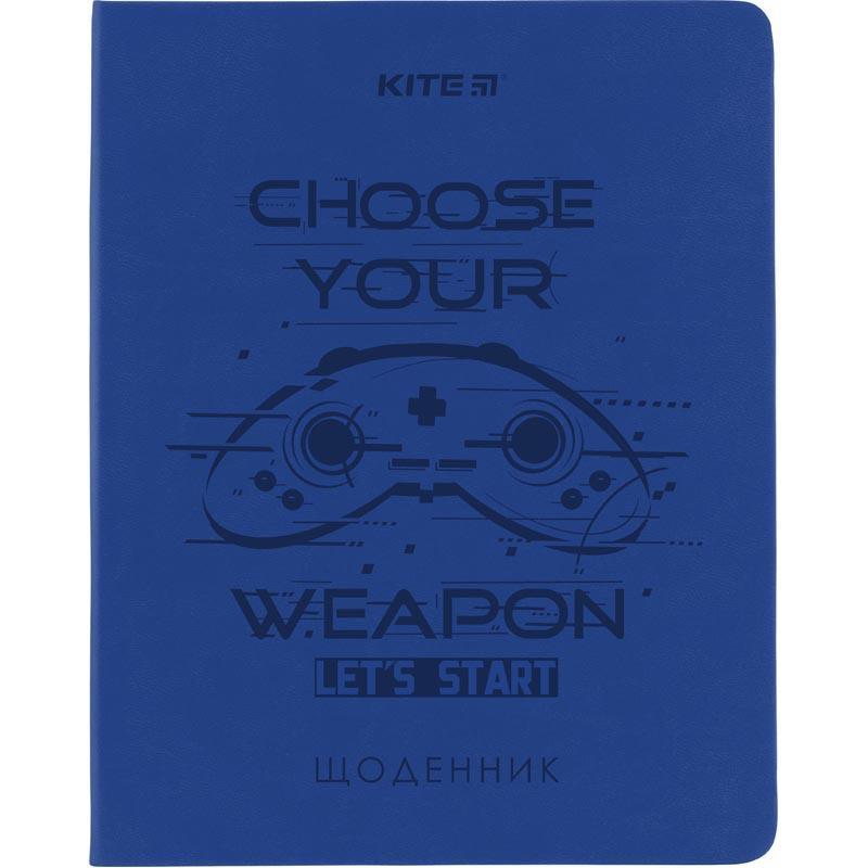

Дневник школьный Kite Game PU мягкий переплет (K21-283-5)