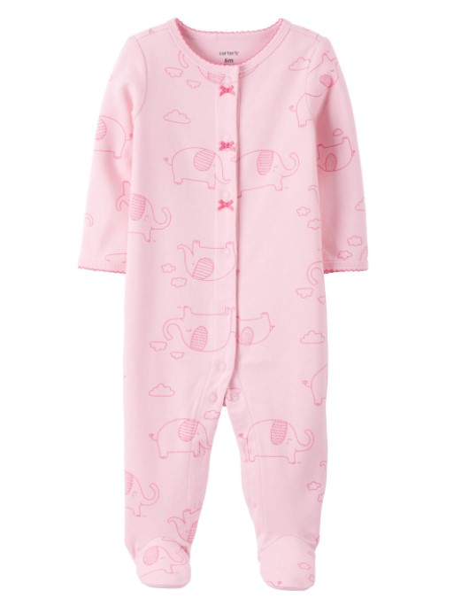 

Коттоновый человечек для девочки 6363 Carters 9 мес Розовый 45969