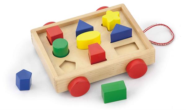 

Сортер Viga Toys "Тележка с блоками" (58583)