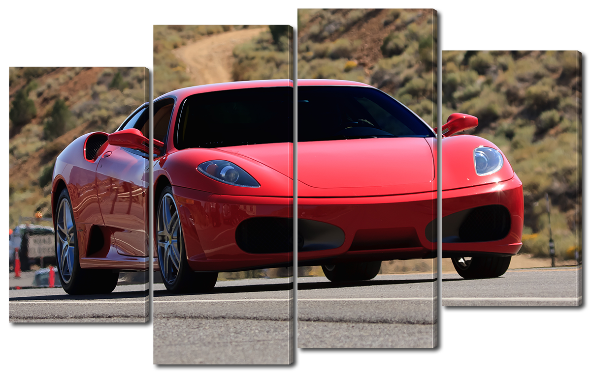 

Модульная картина Interno Эко кожа Феррари F430 94x56см
