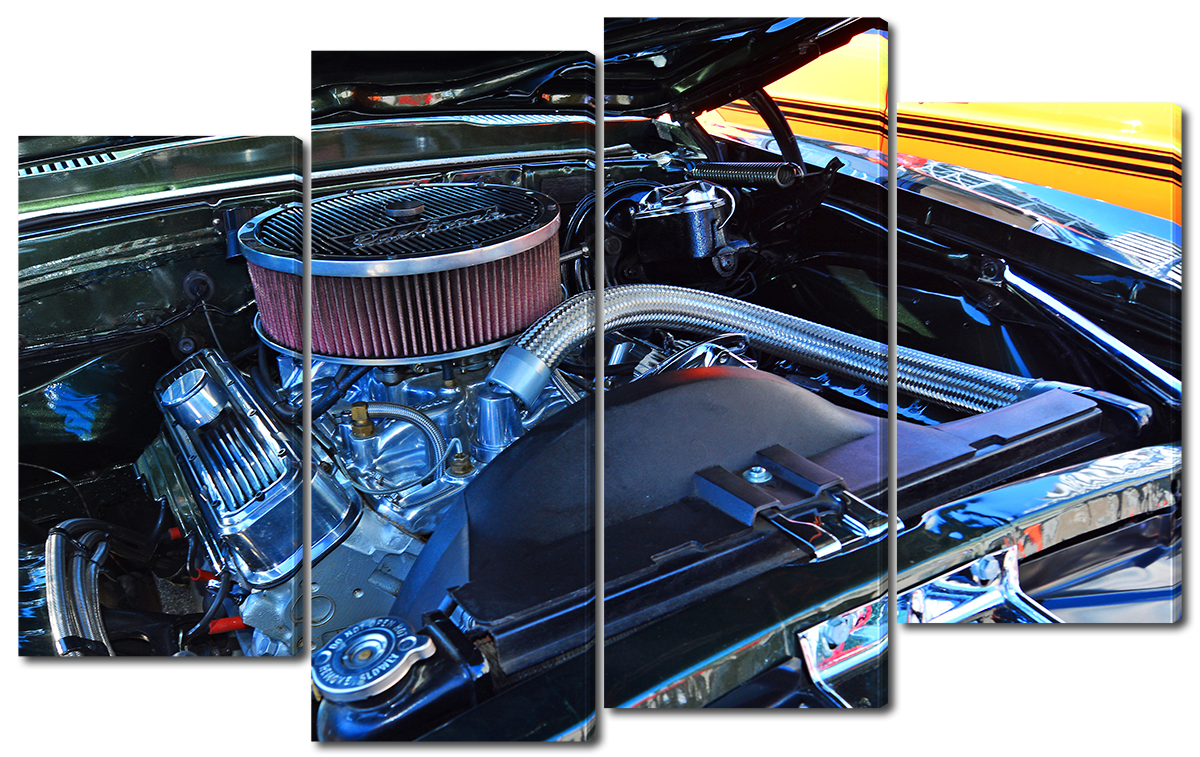 

Модульная картина Interno Холст Под капотом 140x89см