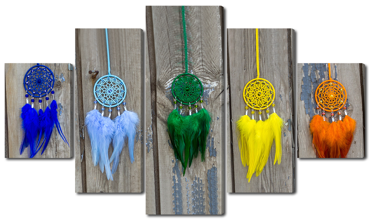 

Модульная картина Interno Эко кожа Амулет попугая 185х106см