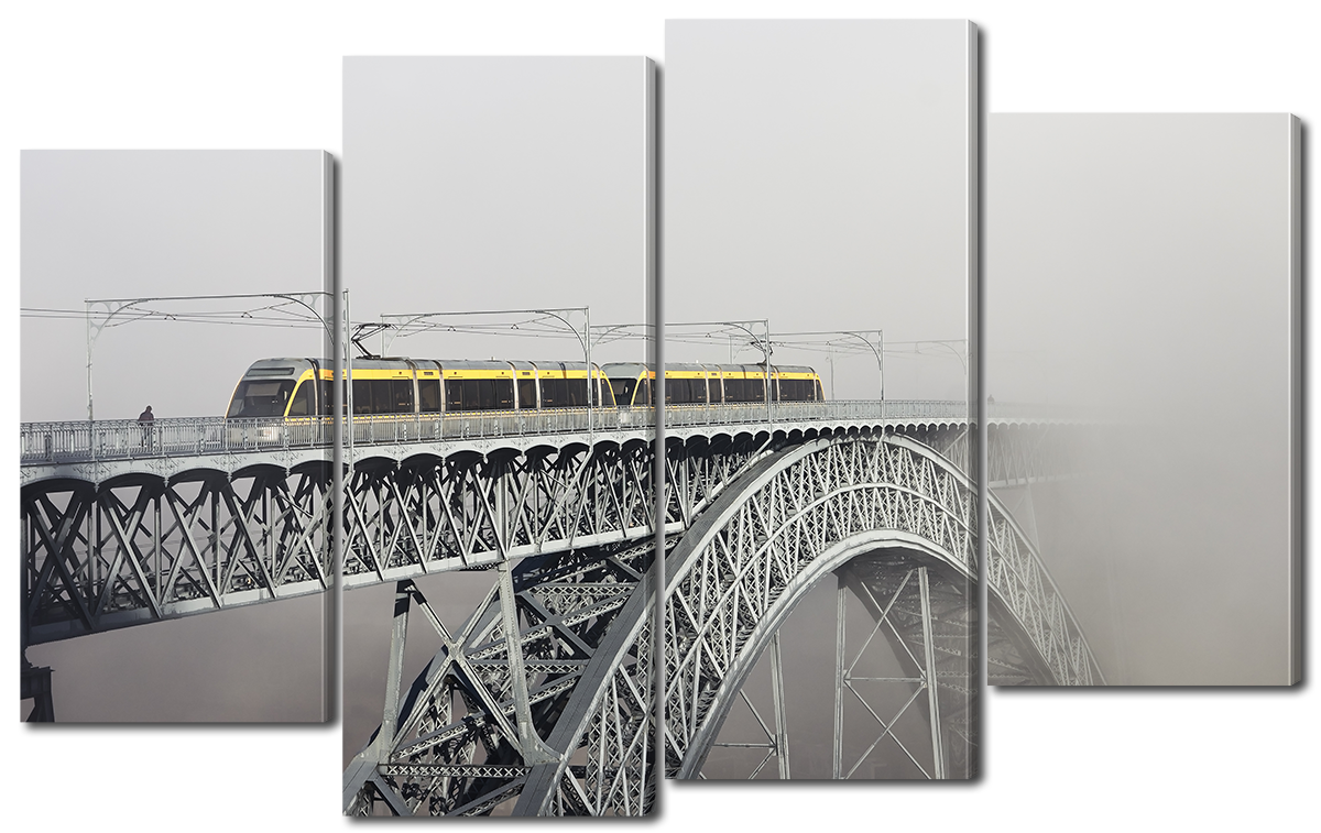 

Модульная картина Interno Холст Мост в тумане 126x77см