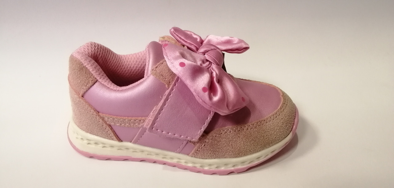 

Кроссовки для девочки Clibee 182 P pink розовые р. 21-13,5 см