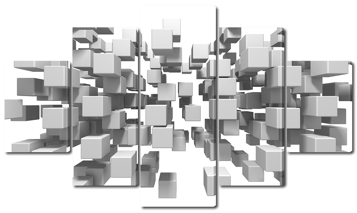 

Модульная картина Interno Эко кожа Фигуры в невесомости 108х60см
