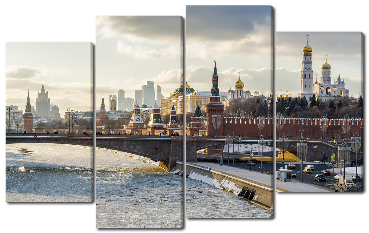 

Модульная картина Interno Холст Вид на Кремль 166x120см