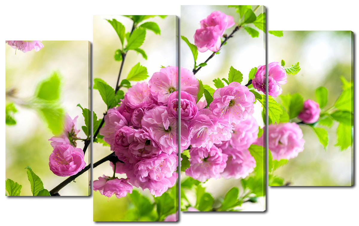 

Модульная картина Interno Эко кожа Цветущая веточка 94x56см