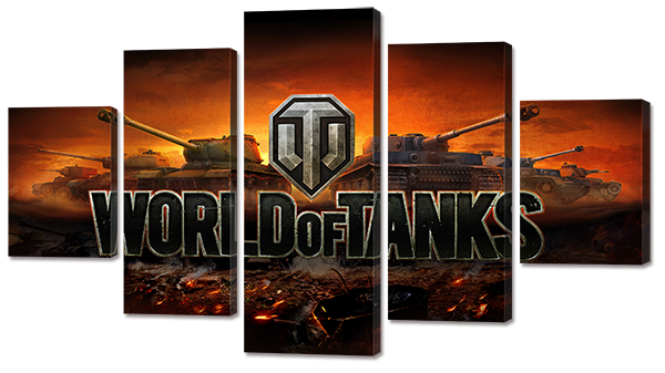 

Модульная картина Interno Холст World of tanks 108х60см