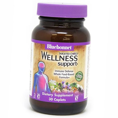 

Иммунная защита и поддержка здоровья, Wellness Support, Bluebonnet Nutrition 30каплет (71393009)