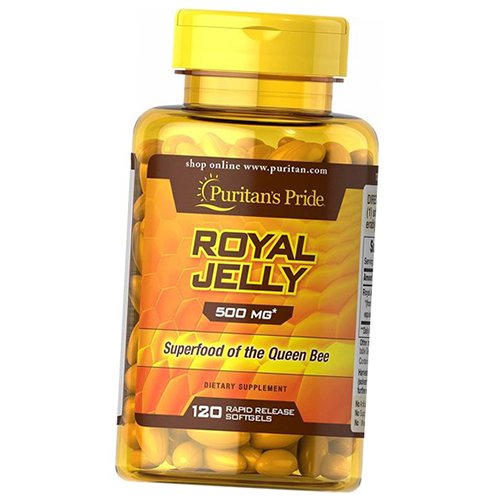 

Экстракт маточного молочка, Royal Jelly 500, Puritan's Pride 120гелкапс (72367043)