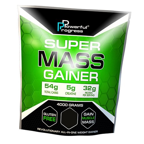 

Гейнер, Super Mass Gainer, Powerful Progress 4000г Орео (30401001)