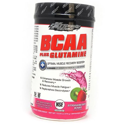 

ВСАА с Глютамином, Extreme Edge BCAA+Glutamine Powder, Bluebonnet Nutrition 375г Клубника-киви (28393002)