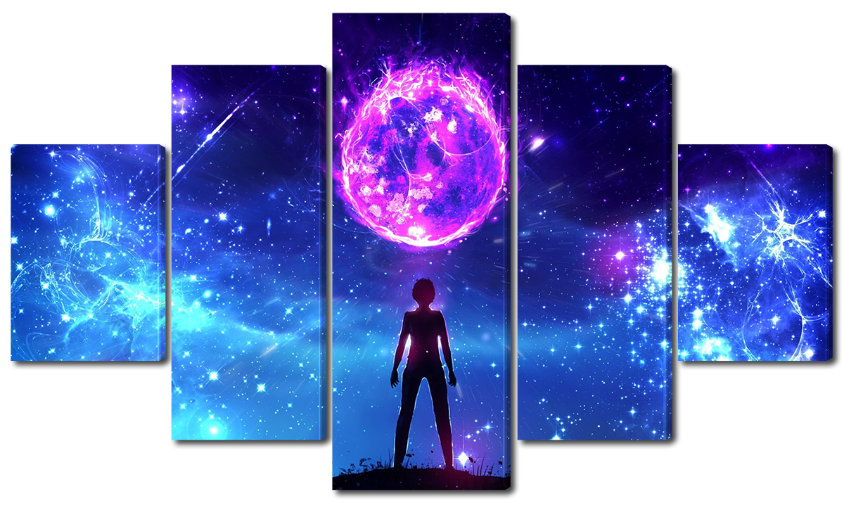 

Модульная картина Interno Холст Космос в фэнтези 185х106см