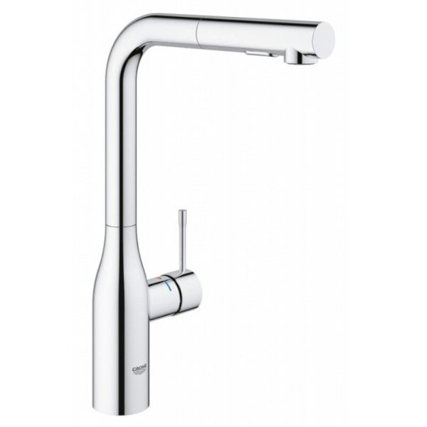 

Cмеситель кухонный с выдвижным душем GROHE хром ESSENCE латунь 30270000