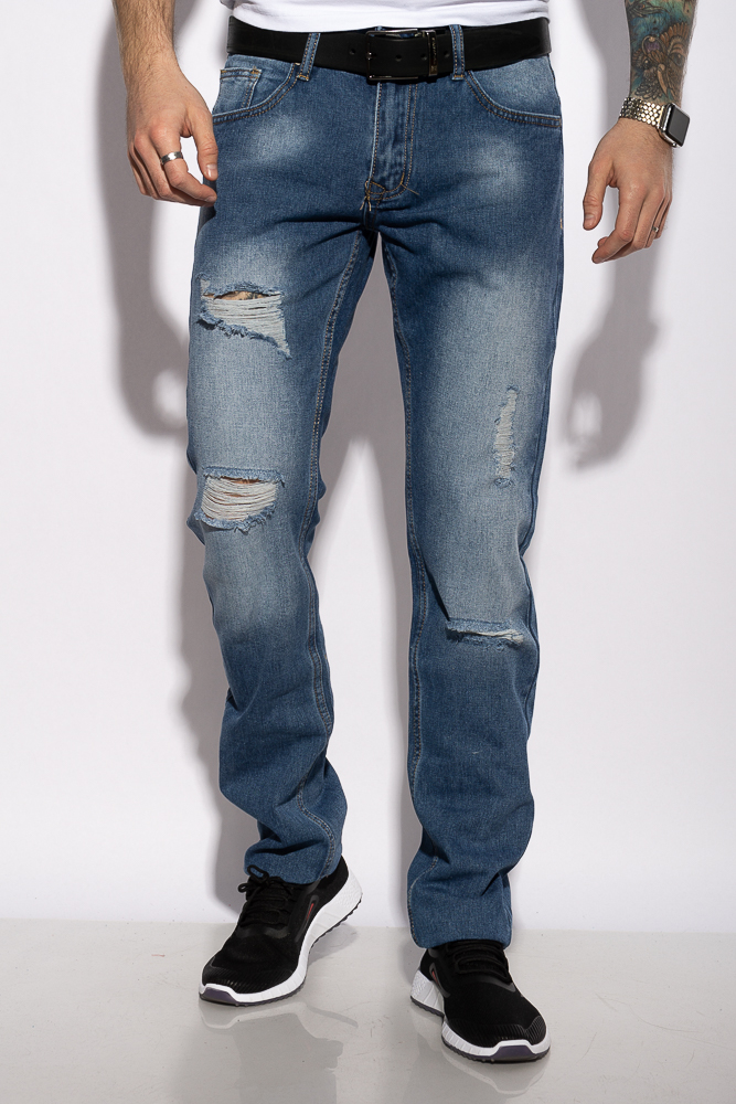 

Джинсы модель Regular Fit 215P601 рваные (Светло-синий) 29
