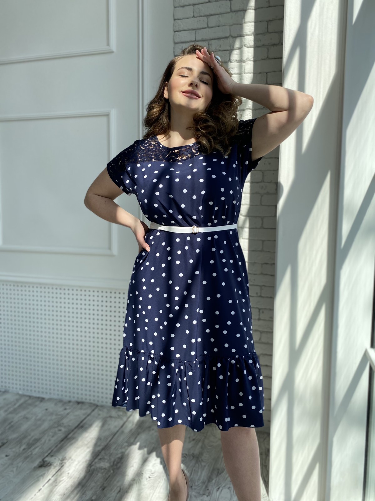 

Платье Беатрис горох 66-68