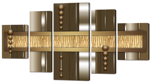 

Модульная картина Interno Эко кожа Абстракция №8 123х66см (А888М)