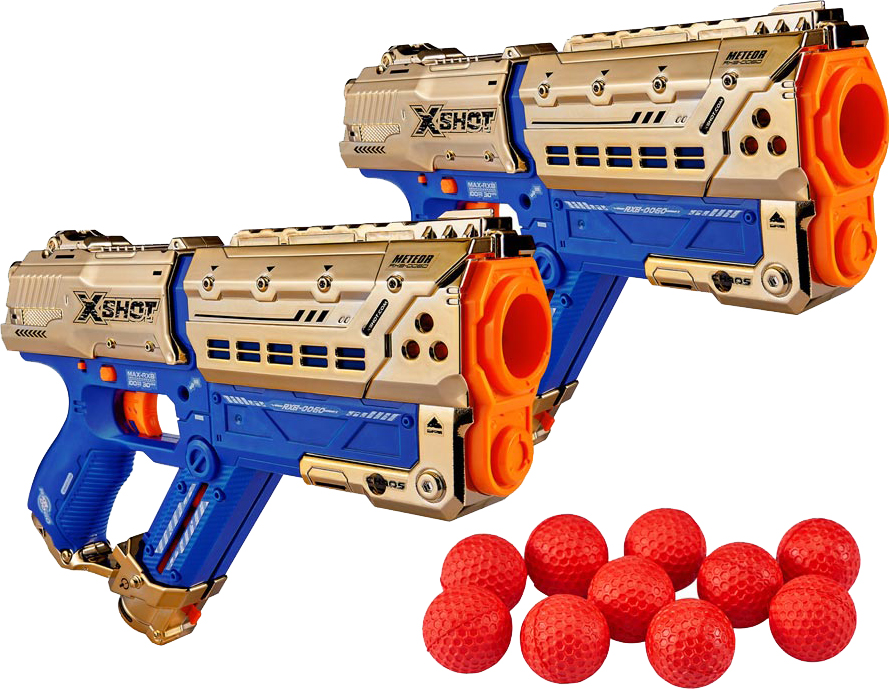 

Набор скорострельных бластеров Zuru X-Shot Excel Chaos Golden Meteor 2PK (36419Z) (193052018922)