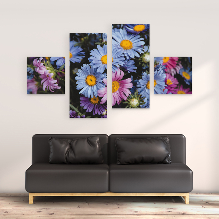 

Модульная картина GUS "Цветы #101" 175x100 см (XC058 - Модульные картины)