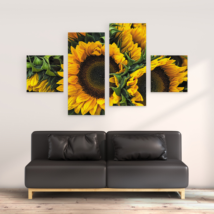 

Модульная картина GUS "Цветы, Подсолнухи #30" 175x100 см (XC045 - Модульные картины)