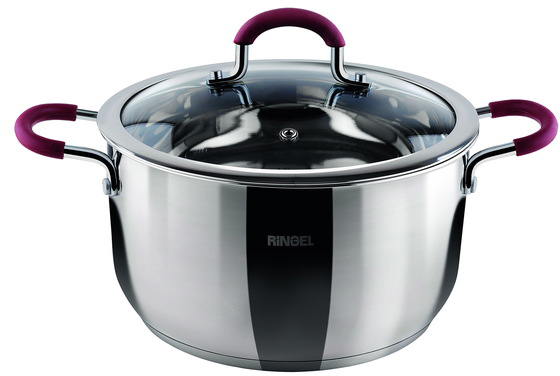 

Каструля RINGEL Ingrid 5,5 л нержавіюча сталь (RG-2001-24)