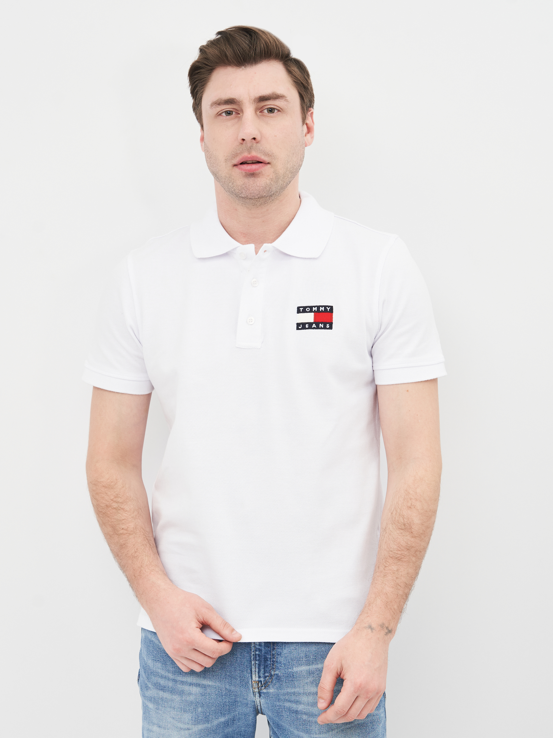 

Поло Tommy Jeans 10683.2  (50) Белое, Поло Tommy Jeans 10683.2 XL (50) Белое