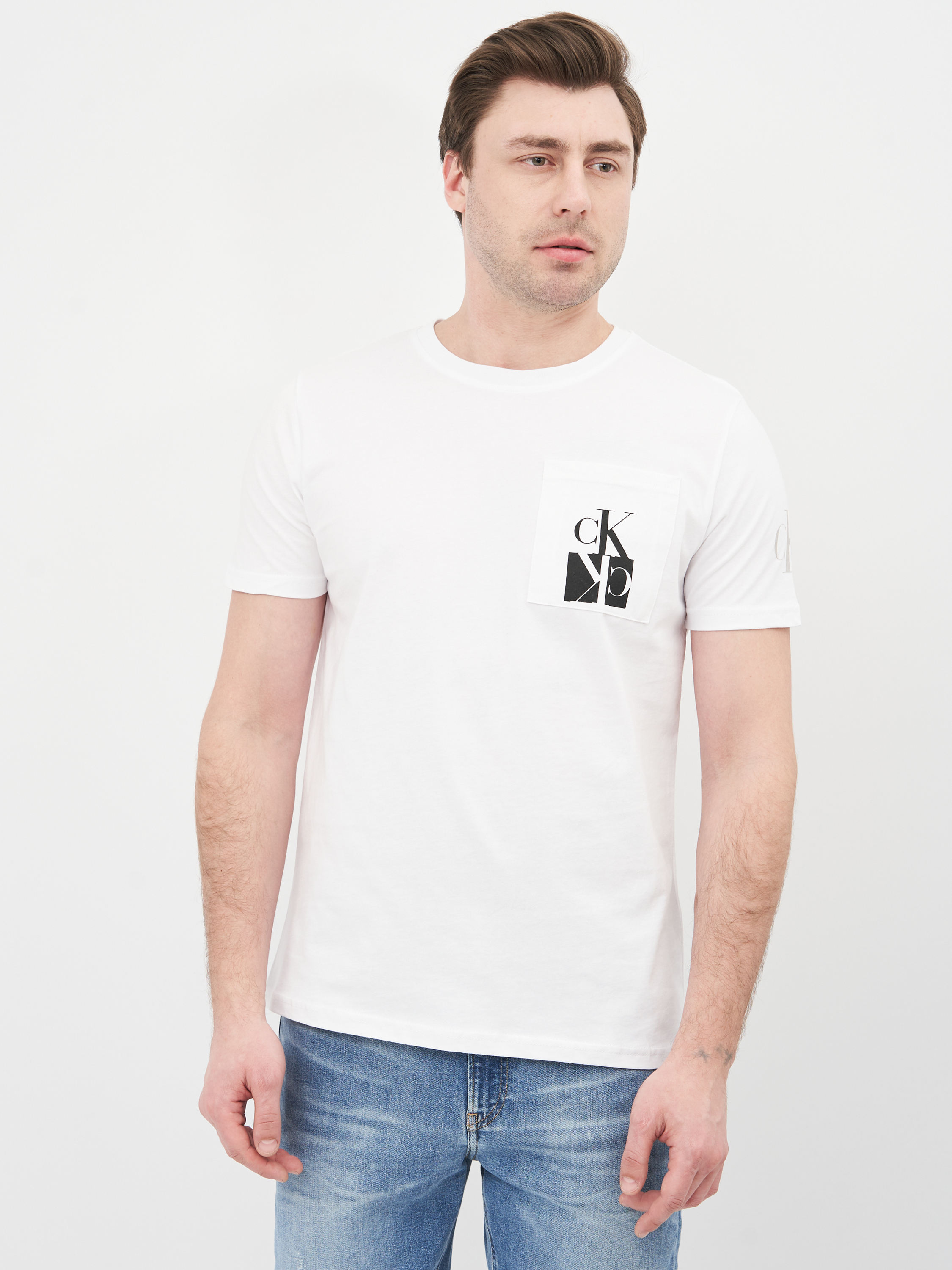 

Футболка Calvin Klein Jeans 10601.2  (50) Белая, Футболка Calvin Klein Jeans 10601.2 XL (50) Белая